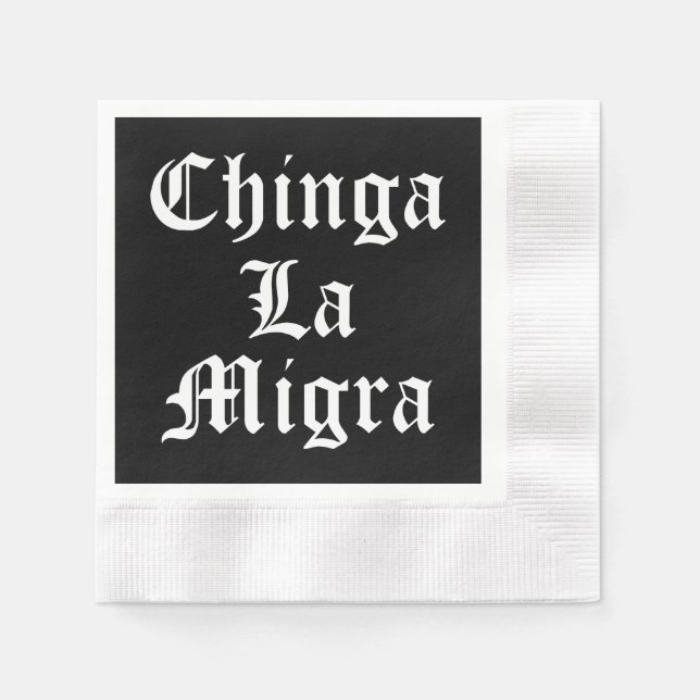 Chinga LA Migra Pappersservett (Framsidan)