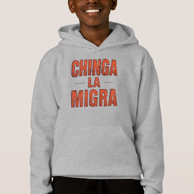 Chinga La Migra Tröja – Modig protest & aktivism (Framsida)