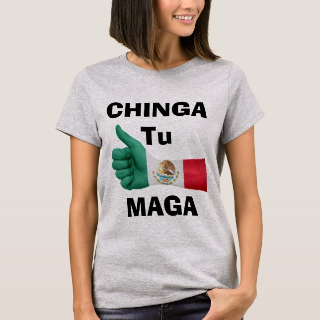 Chinga Tu Maga T-Shirt (Framsida)