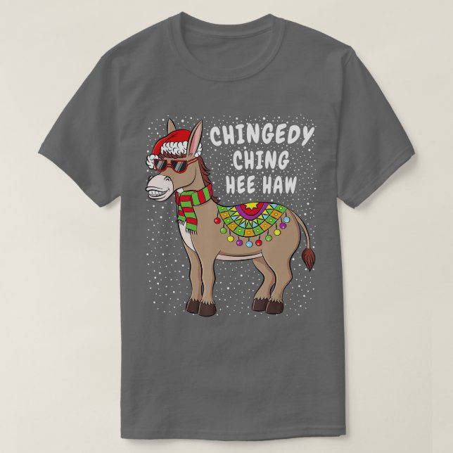 Chingedy Ching Hee Haw Apparel God jul Roligt T Shirt (Design framsida)