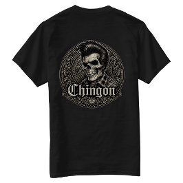 Chingon Rockabilly Skalle Bakre hit T Shirt