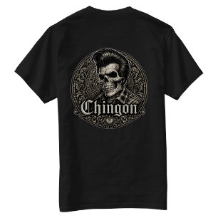 Chingon Rockabilly Skalle Bakre hit T Shirt