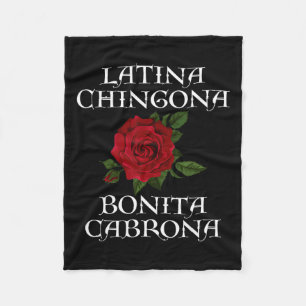 Chingona Bonita Cabrona Hispanic Chicana Feminist Fleecefilt