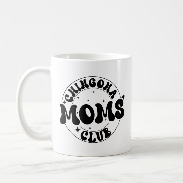 Chingona Mammor Klubb cafecito,retro Kaffemugg (Vänster)