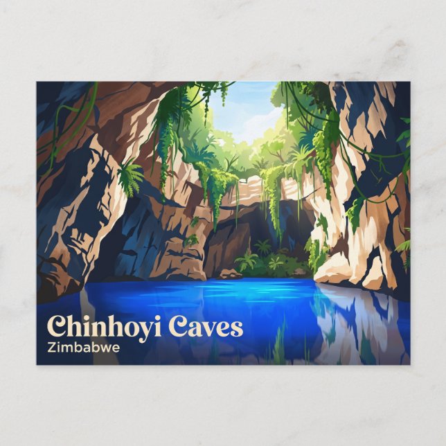 Chinhoyi Caves Zimbabwe Vykort (Framsida)