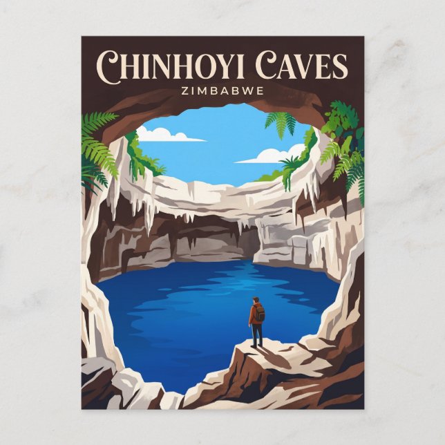 Chinhoyigrottorna Zimbabwe Vykort (Framsida)