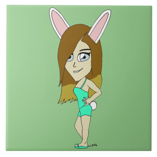 Chini Bunny Kakelplatta (Framsidan)