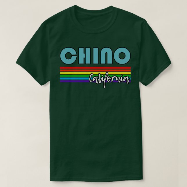 Chino California Pride Chino LGBT Gift LGBTQ Supp T Shirt (Design framsida)