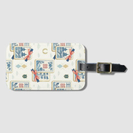 Chinoiserie Anpassad Grandmillennial Mahjong Bagagebricka