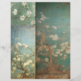 Chinoiserie Antikgrön & Äppelblom 1