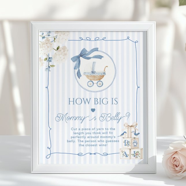 Chinoiserie Baby Carriage How big is Mommys belly Poster (Skapare uppladdad)