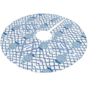 Chinoiserie Bamboo Ginger Burk Burk Julgransmatta Borstad Polyester