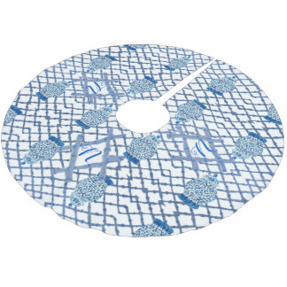 Chinoiserie Bamboo Ginger Burk Burk Julgransmatta Borstad Polyester