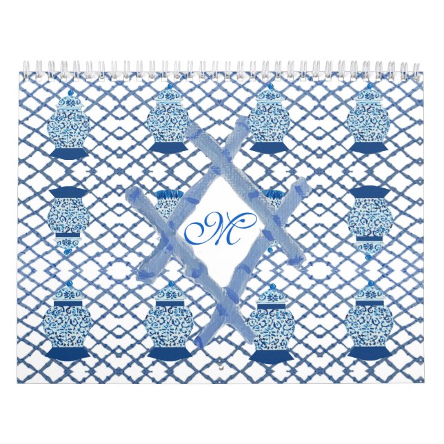 Chinoiserie Bamboo Ginger Burk Burk Kalender (Omslag)