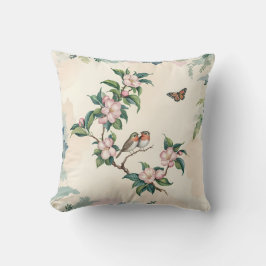 Chinoiserie Birds & Blommar Dekorativ kudde