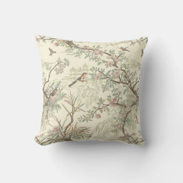 Chinoiserie Birds & Blommar Dekorativ kudde