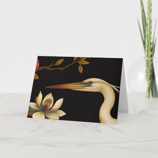 Chinoiserie Birds V - hälsningskort Kort (Framsida)