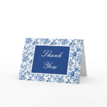 Chinoiserie Blå Fåglar och Blommor Bröllopsdusch