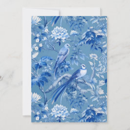 Chinoiserie Blå Inbjudan