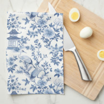 Chinoiserie Blå Trana