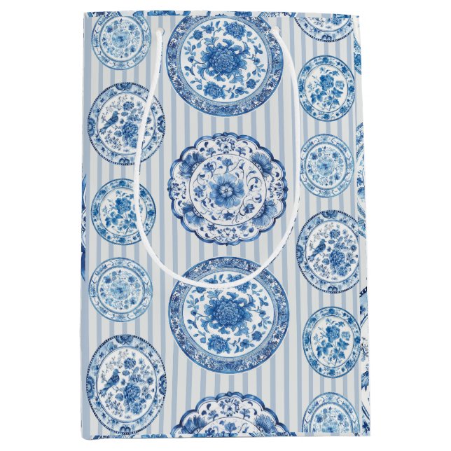Chinoiserie Blå Vita Tallrikar Alla Tillfällen  (Framsidan)