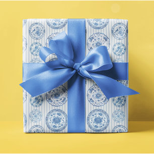 Chinoiserie Blå Vita Tallrikar Alla Tillfällen Presentpapper