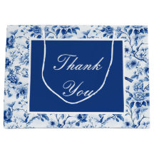 Chinoiserie Blue Birds and Flowers Baby Shower