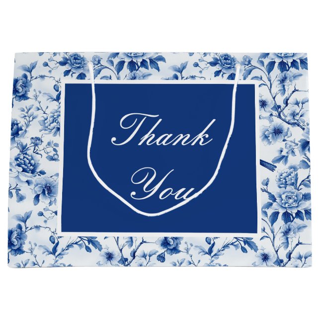 Chinoiserie Blue Birds and Flowers Baby Shower (Framsidan)