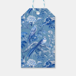 Chinoiserie Blue Gift-Märkre Presentetikett