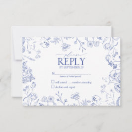 Chinoiserie Blue Victorian Blommigt No Menu OSA