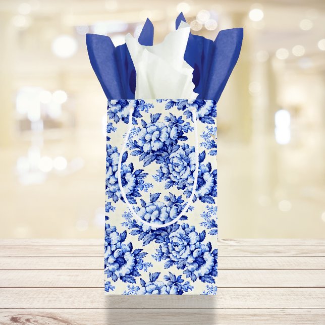 Chinoiserie Blue White Blommigt (Skapare uppladdad)