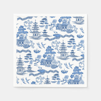 Chinoiserie Blue Willow Pappersservett