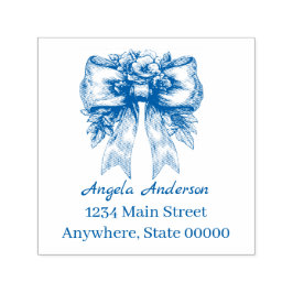 Chinoiserie Bow Returadress Självfärgande Stämpel