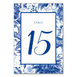 Chinoiserie Bröllop Bordsnumren Bordsnummer