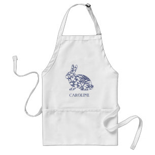 Chinoiserie Bunny Rabbit Personlig Apron Förkläde