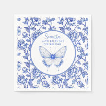Chinoiserie Butterfly Birthday Plate