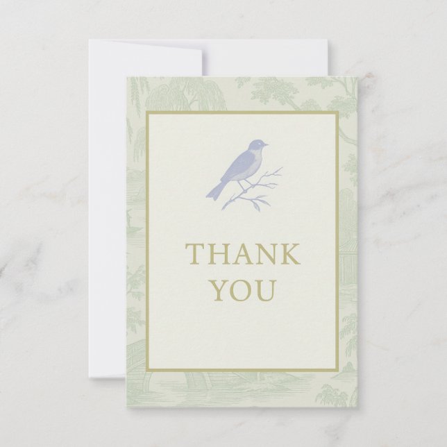 Chinoiserie Card Tack Kort (Framsida)