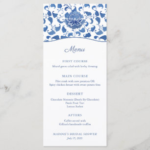 Chinoiserie Chic Blue and White Möhippa Meny