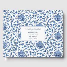 Chinoiserie Chic Classic Blue Bröllop Gästböcker