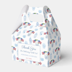 Chinoiserie-Chicen juli 4 Bröllop Presentaskar