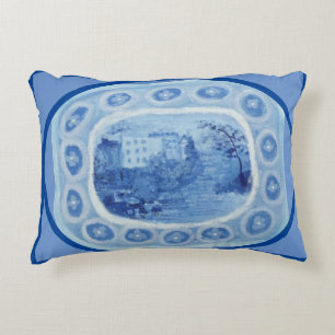 Chinoiserie Chinese Platter Ginger Burk Burk Throw Prydnadskudde