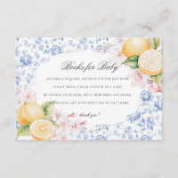 Chinoiserie Citronte Baby Shower Blöja Lotteri