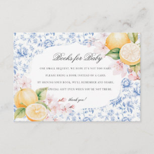 Chinoiserie Citronte Baby Shower Blöja Lotteri Tilläggskort