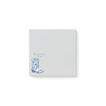 Chinoiserie Cowgirl Boots Post-it Notes