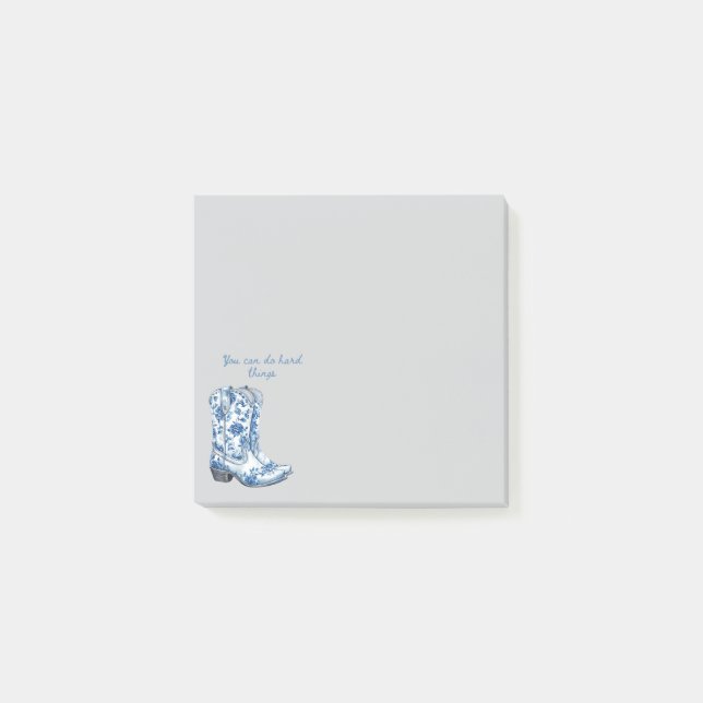 Chinoiserie Cowgirl Boots Post-it Notes (Framsida)