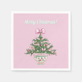 Chinoiserie Design Christmas Cocktail Napkin Pappersservett