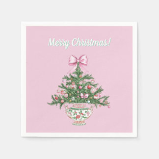 Chinoiserie Design Christmas Cocktail Napkin Pappersservett