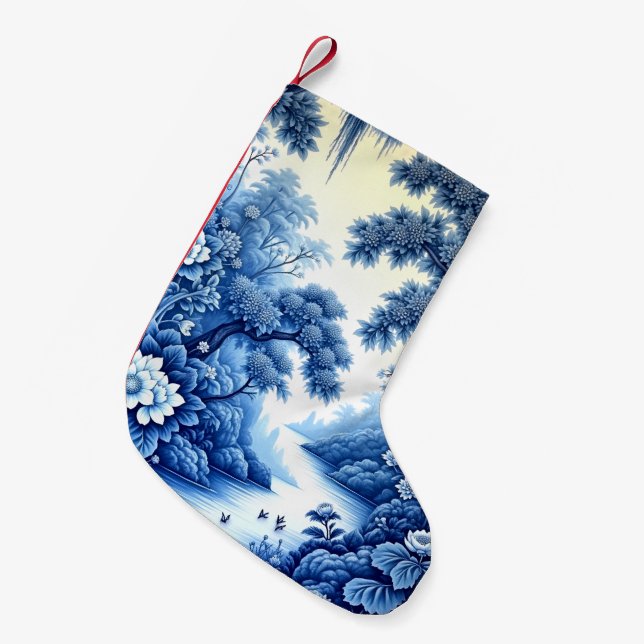 CHINOISERIE DRÖM LITEN JULSTRUMPA (Framsidan (Hängande))