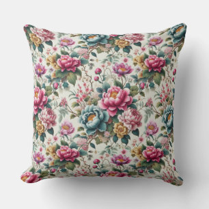 Chinoiserie Flower Kudde