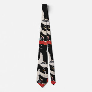 Chinoiserie Flygande Trana Zen Minimalistisk Kimon Slips
